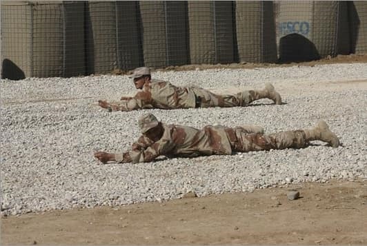 Airsoft prone position