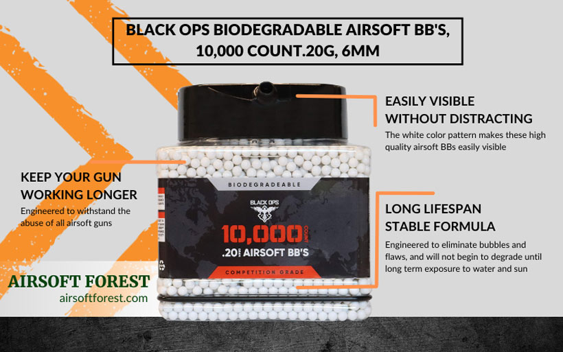 Black Ops Biodegradable Airsoft BBs